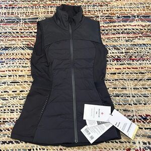 NWT Black Lululemon Down for it All Vest